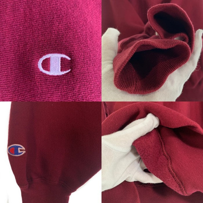 90's Champion チャンピオン REVERSE WEAVE リバースウィーブ 刺繍タグ クルーネック スウェット バーガンディー Size L 福生店