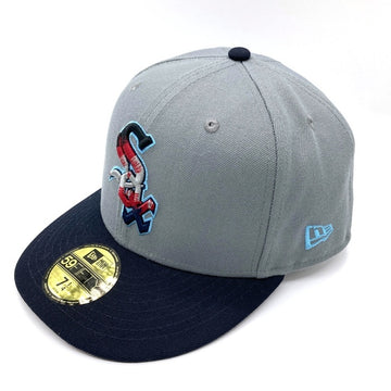 NEW ERA ニューエラ 59FIFTY WHITE SOX 2トーン ベースボールキャップ グレー×ネイビー size7 1/4(57.7cm) 瑞穂店