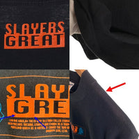 90's SLAYERS GREAT スレイヤーズグレート 半袖 Tシャツ シングルステッチ United Sports ブラック USA製 Size L (42-44) 福生店
