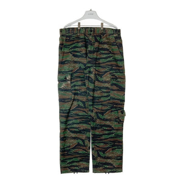 WTAPS ダブルタップス 171GWDT-PTM09 JUNGLE.STOCK 01 TROUSERS.COTTON.TWILL TIGER STRIPE カーゴパンツ タイガーストライプ カーキ size3 瑞穂店