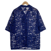 Needles ニードルズ 23SS CABANA SHIRT FLOWER 花柄レース 半袖シャツ ブルー MR252 Size XL 福生店