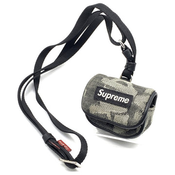 SUPREME シュプリーム 22SS シュプリーム Fat Tip Jacquard Denim Airpods Case ファットチップジャカードデニム エアポッズケース ブラック  福生店