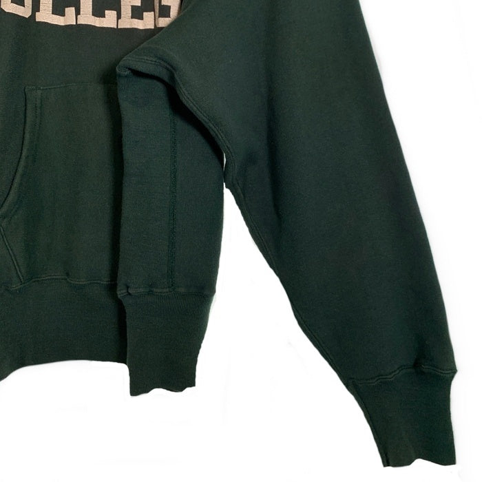 80's Champion チャンピオン HOLLINS COLLEGE リバースウィーブ プルオーバースウェットパーカー グリーン Size M 福生店