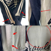 Back Street Crawler バックストリートクラウラー REVERSIBLE SKULL SOUVENIR JACKET ジップアップ  リバーシブル スカル スーベニア ジャケット スカジャン ブラック ベージュ 52133301 Size S 福生店