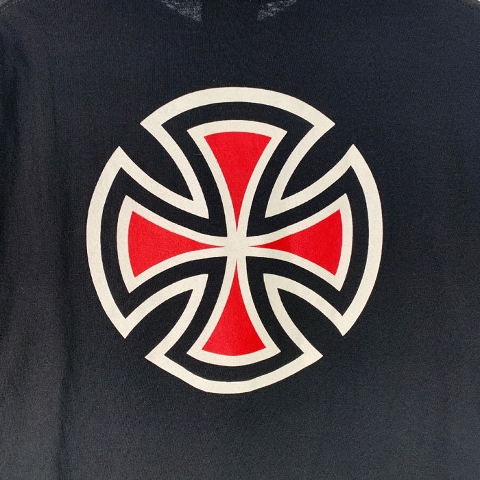 90's~ INDEPENDENT インデペンデント プリントTシャツ ブラック NHS Size L 福生店