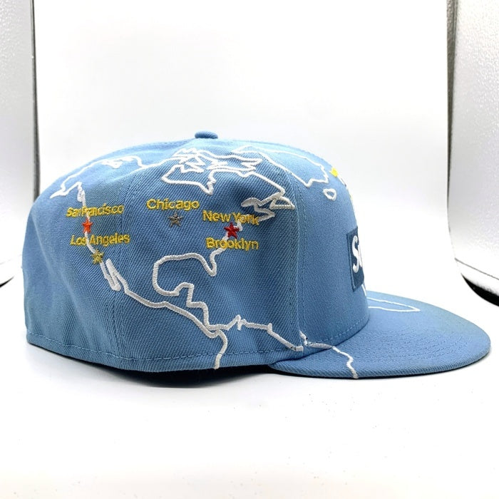 SUPREME シュプリーム 23AW Worldwide Box Logo New Era ワールドワイド ボックスロゴ ニューエラ ベースボールキャップ ブルー Size 8 (63.5cm) 福生店