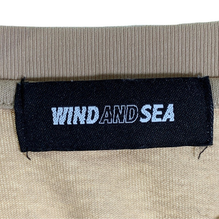 WIND AND SEA ウィンダンシー 24SS SEA Of L/S Tee プリント ロングスリーブTシャツ ベージュ WDS-O-SIG-24-Q3-CS-01 Size XL 福生店