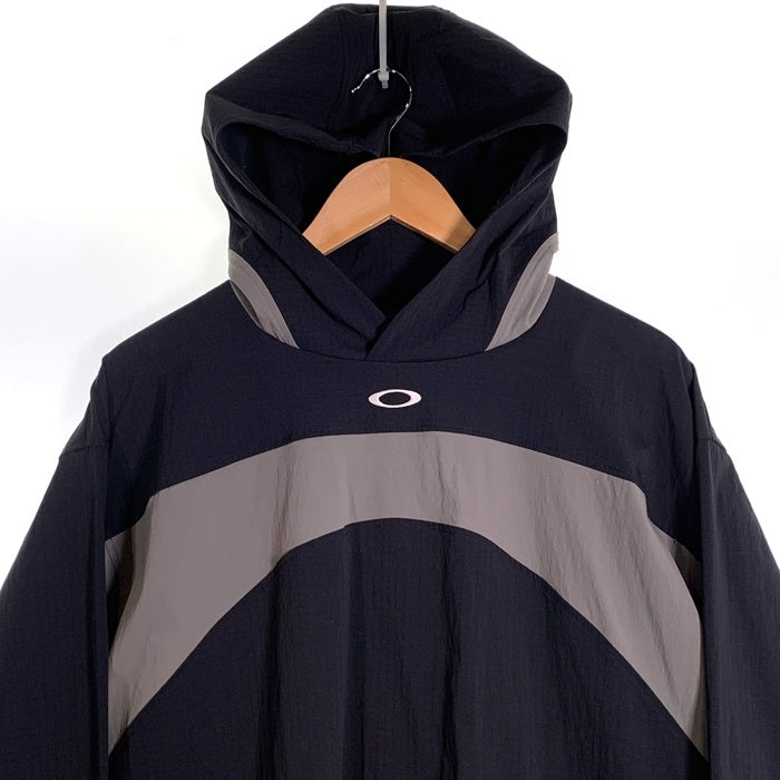 Oakley オークリー Pullover Hoodie Wide プルオーバーフーディー ワイド ウインドブレーカー ジャケット ブラック グレー FOA406949 Size M (JP L) 福生店