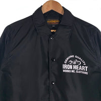 IRONHEART アイアンハート 20th ナイロンコーチジャケット プリント ブラック IHJ-117 Size S 福生店