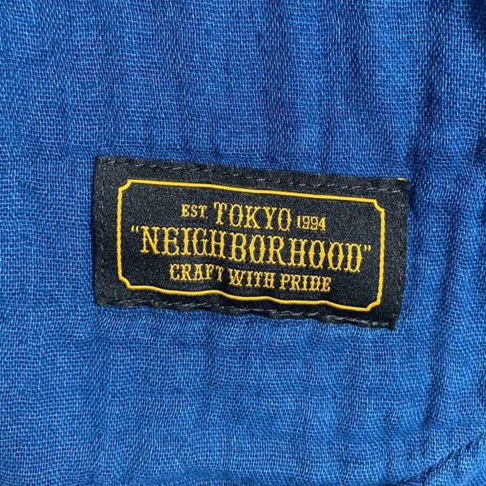 NEIGHBORHOOD ネイバーフッド 17AW コットン ロンT 長袖シャツ ブルー 172AWAQNH-SHM01 Size M 福生店