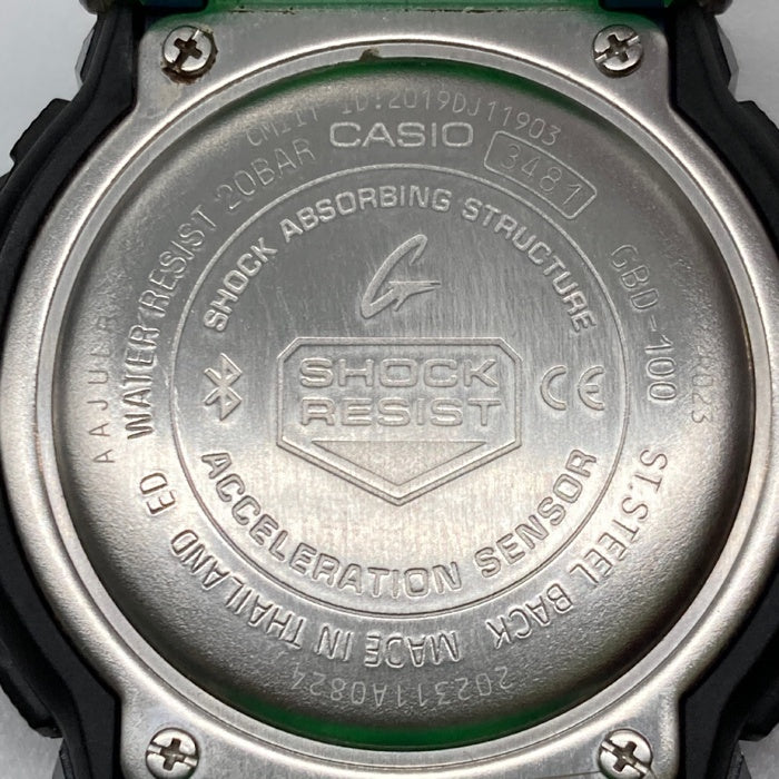 CASIO カシオ GBD-100SM G-SHOCK  G-SQUAD デジタル 腕時計 スケルトンブラックxホワイト 瑞穂店