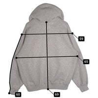 SUPREME シュプリーム 24AW Work Zip Up Hooded Sweatshirt ワーク ジップアップ スウェットパーカー アッシュグレー Size L 福生店