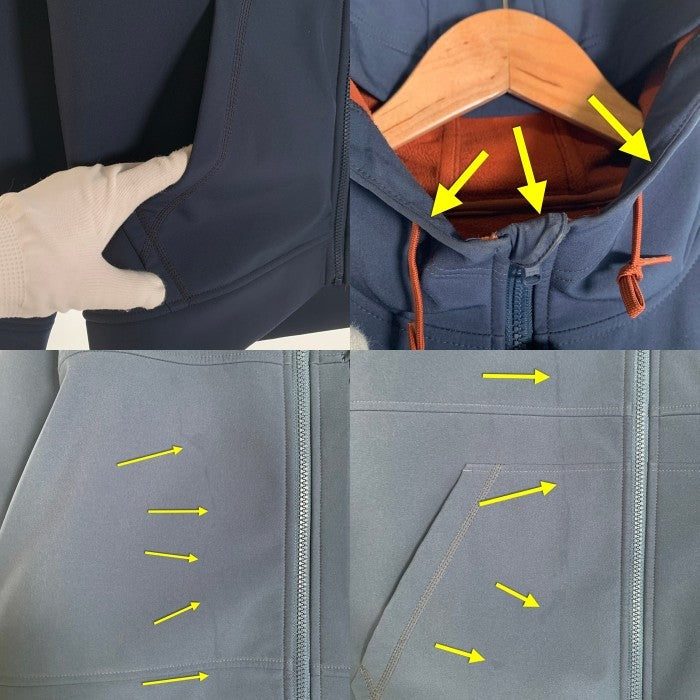 SIMS シムス ローグフーディー ポリエステル ジップアップジャケット ネイビー Size L 福生店