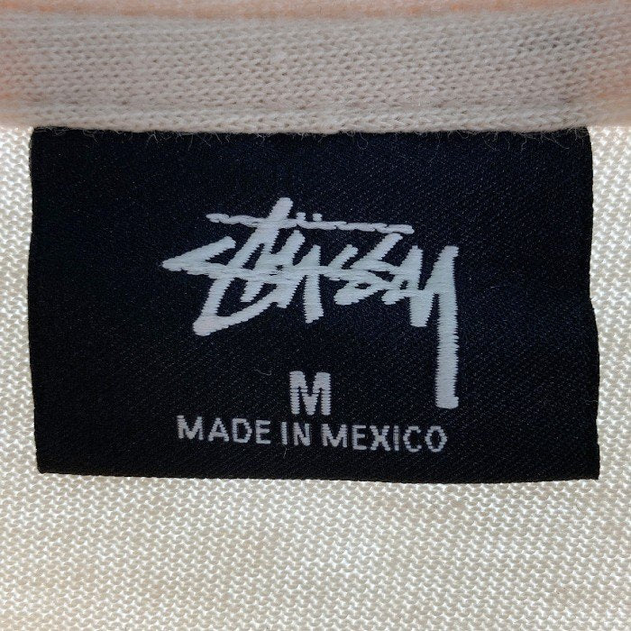STUSSY ステューシー サーモグラフィ 蜂 グラフィックプリント Spirit Guide Tシャツ ライトピンク sizeM 瑞穂店