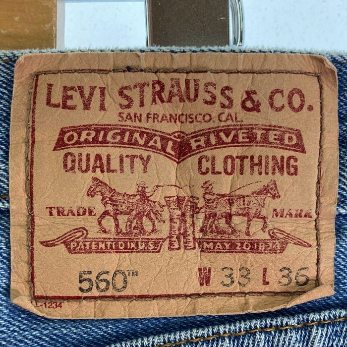 Levi's リーバイス 560 COMFORT FIT テーパードデニムパンツ レソト製 インディゴ sizeW33 瑞穂店