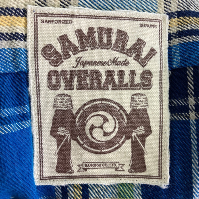 SAMURAI JEANS サムライジーンズ SIN12-02 インディゴ チェック ネルシャツ ブルー sizeXL 瑞穂店