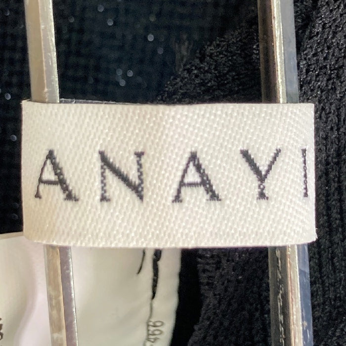 ANAYI アナイ 切り替えレースワンピース ブラック size36 瑞穂店