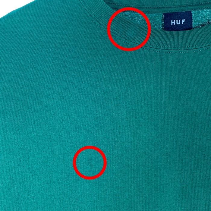 HUF ハフ NY DELIVERY TEE ニューヨークデリバリー Tシャツ グリーン プリント Size L 福生店