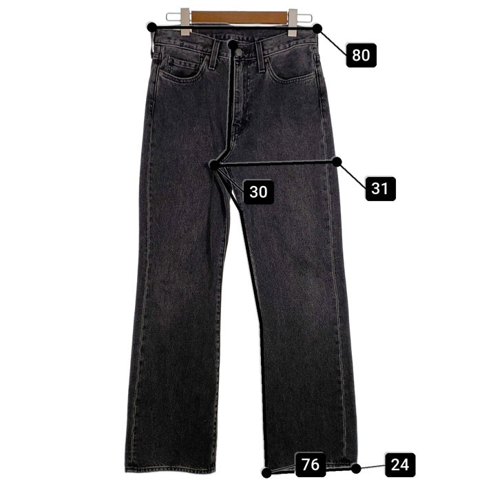 Levi's リーバイス 567 STAY LOOSE FLARE デニムパンツ ブラック A4718-0002 Size W28 L30 福生店