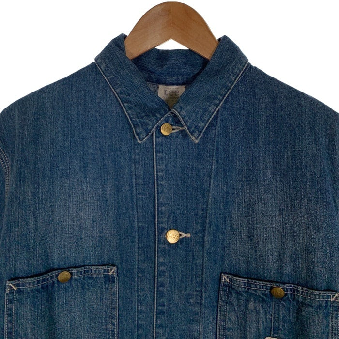 Lee リー 91-J JELT DENIM カバーオール デニムジャケット ライトブルー LM5412 中国製 Size L 福生店