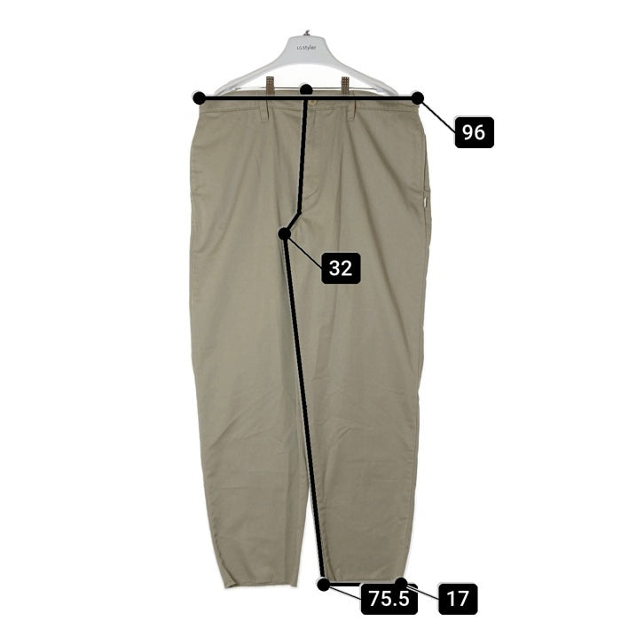 WTAPS ダブルタップス 192WVDT-PTM06 KHAKI TROUSERS. COPO. TWILL トラウザーズ コットン ツイル チノパンツ ベージュ size04 瑞穂店