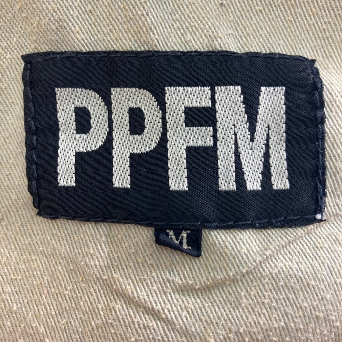 PPFM ピーピーエフエム ヒッコリーストライプ 外付けポケット ペインターパンツ インディゴ sizeM 瑞穂店