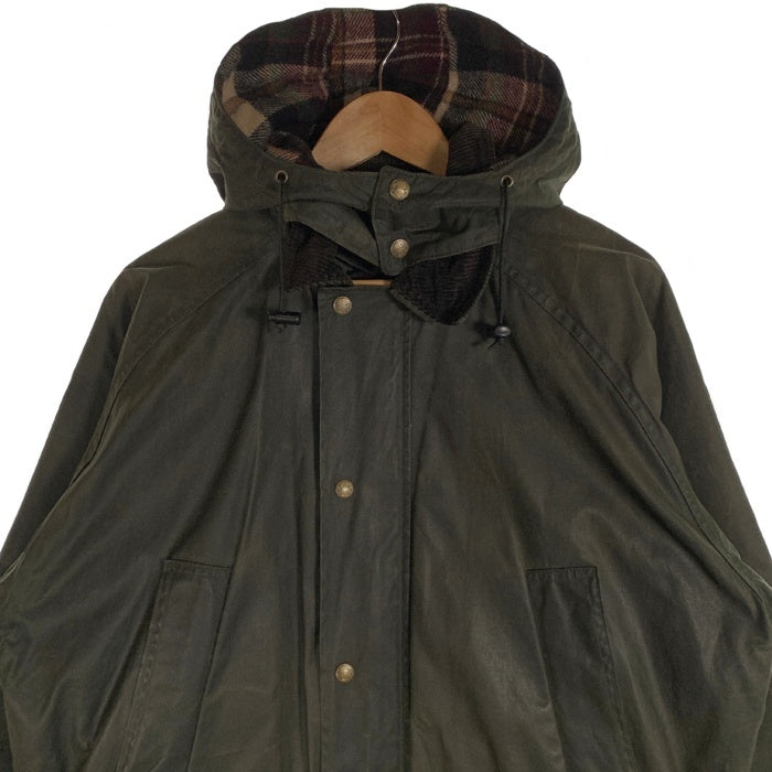 90's Woolrich ウールリッチ オイルドジャケット グリーン USA製 チェック柄ライナー Size M 福生店