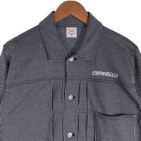 LOOPWHEELER ループウィラー 受注会限定 ヒッコリー 吊り天笠 1stタイプ トラッカージャケット ヒッコリー ストライプ Size M 福生店