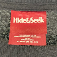 HIDE AND SEEK ハイドアンドシーク 30th L/S Tee 30周年 ロングスリーブ 長袖 Tシャツ ブラック ブルー Size XL 福生店