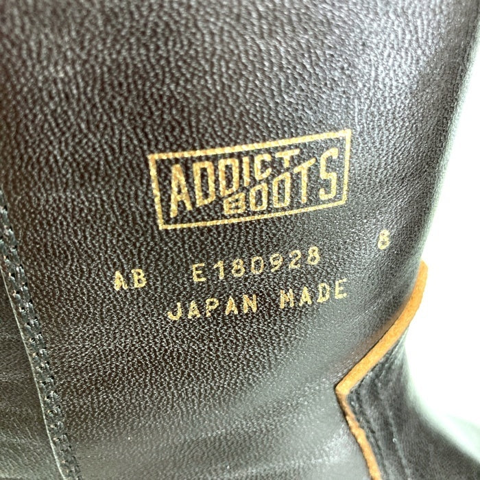 ADDICT CLOTHES アディクトクローズ AB-05H-CL HORSEHIDE ZIP WESTERN BOOTS ホースハイド ジップ ウエスタンブーツ ブラック size26cm 瑞穂店