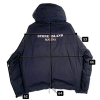 STONE ISLAND ストーンアイランド 23FW S.I.MARINA RUBBER WAX POPLIN DOWN ラバー ワックス ポプリン ダウンジャケット ネイビー 7915424X2 Size M 福生店
