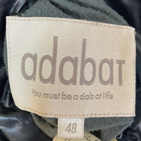 abadat アダバット ジップアップ ダウンジャケット リバーシブル モスグリーン ブラック Size48 瑞穂店