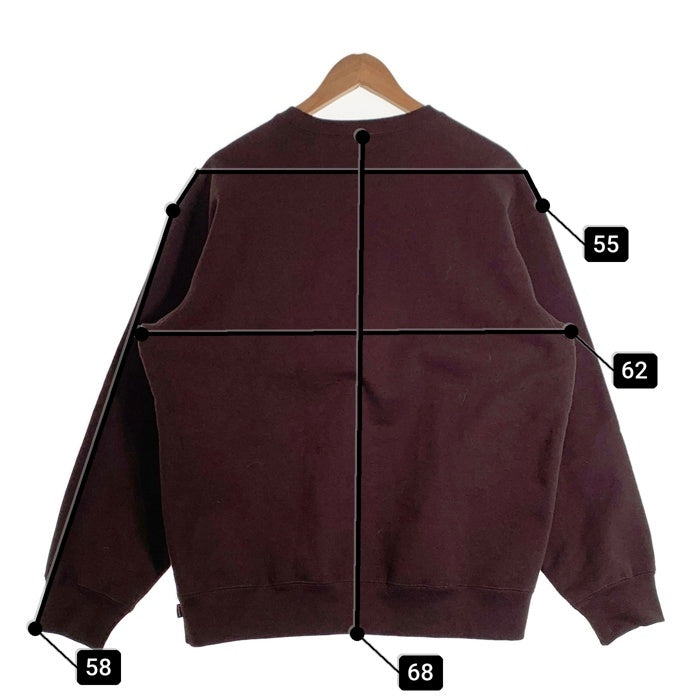 SUPREME シュプリーム 22AW Small Box Logo Crewneck Sweatshirt スモールボックスロゴ クルーネックスウェットトレーナー ブラウン Size M 福生店