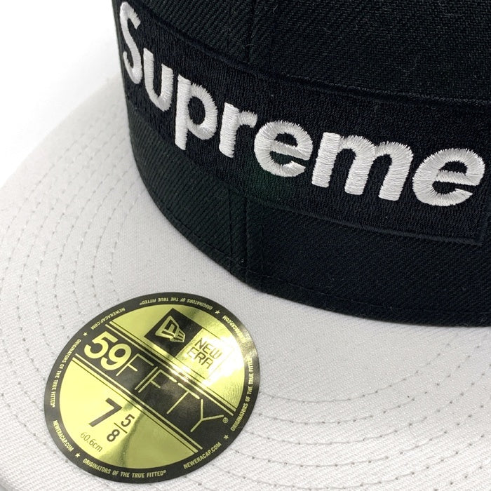 SUPREME シュプリーム 22SS 2-Tone Box Logo New Era 2トーン ボックスロゴ ニューエラキャップ ブラック ホワイト Size 7 5/8 (60.6cm) 福生店