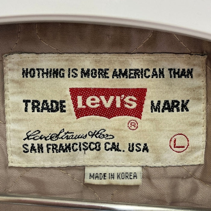 Levi's リーバイス 韓国製 袖レザー 前後袖ワッペン スタジャン グリーン sizeL 瑞穂店