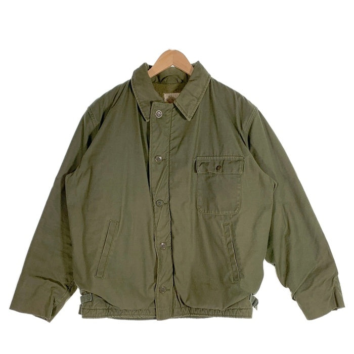 70's US NAVY 米海軍 A-2 デッキジャケット オリーブ Size XL(46-48) 福生店