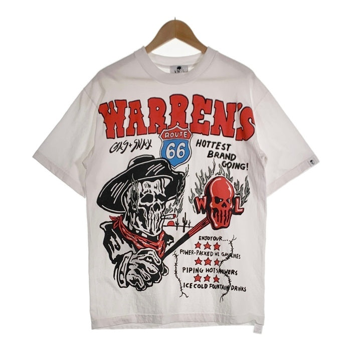 Warren Lotas ウォーレンロータス WARREN`S スカル プリントTシャツ ホワイト Size M 福生店