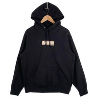 SUPREME シュプリーム BURBERRY バーバリー 22SS Box Logo Hooded Sweatshirt ボックスロゴ プルオーバー フーディー パーカー ブラック カナダ製 Size S 福生店