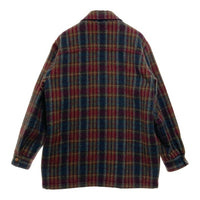 McGREGOR マクレガー ニチメン クルミボタン チェック ウールジャケット ボルドー sizeL 瑞穂店