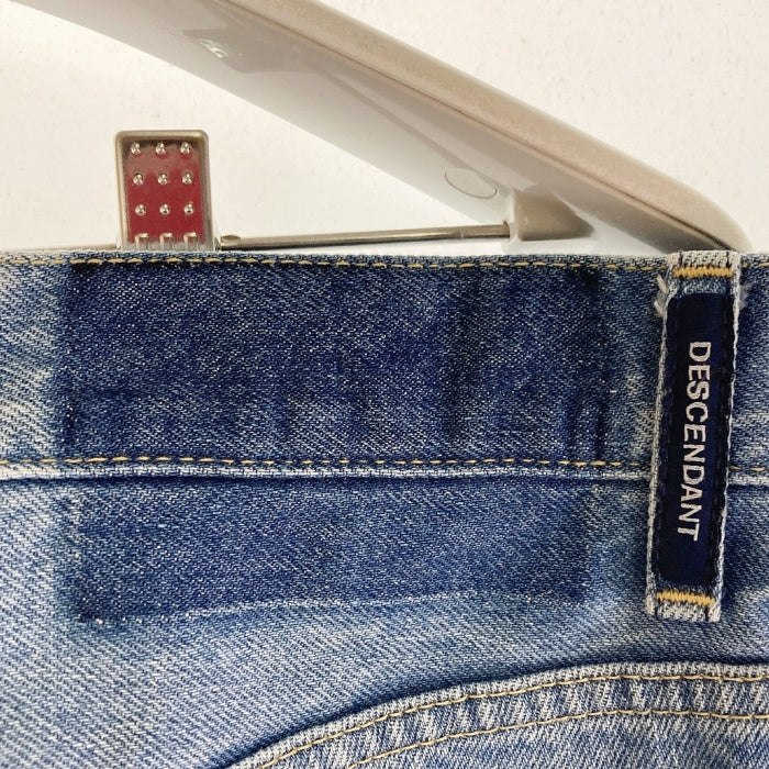 DESCENDANT ディセンダント 1995 Wide ダメージ加工 デニムパンツ ライトインディゴ size2 瑞穂店
