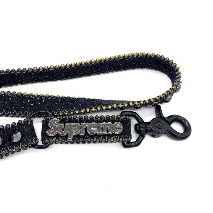 SUPREME シュプリーム b.b. Simon ビービーサイモン Denim Lanyard デニム ランヤード ネックストラップ ブラック 福生店