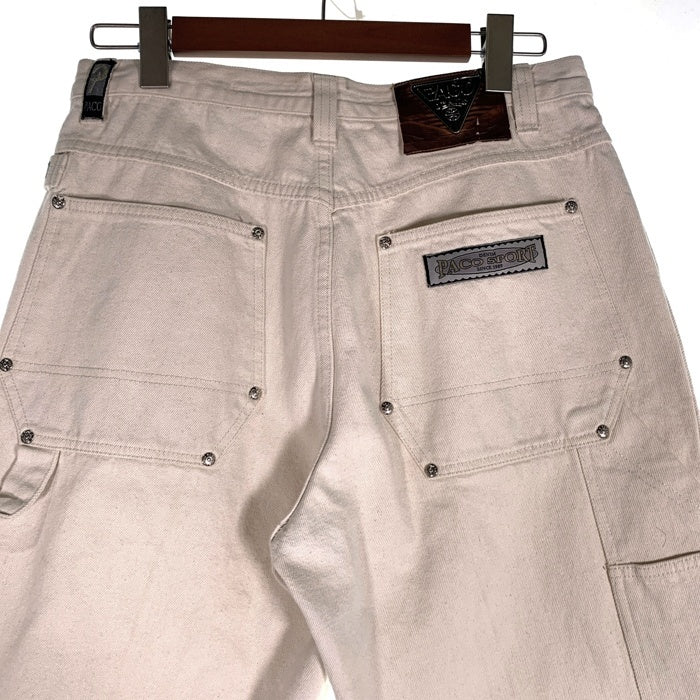 90's PACO SPORT パコ スポーツ ダック ペインターショーツ ホワイト Size 34 福生店