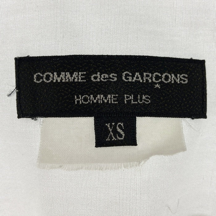 COMME des GARCONS HOMME PLUS コムデギャルソンオムプリュス パッチワークポケット フェルト型抜き 長袖シャツ ホワイト sizeXS 瑞穂店