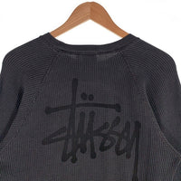 STUSSY ステューシー 24AW Raglan Thermal Basic Stock サーマル ロンT ロングスリーブ 長袖 Tシャツ チャコール Size S 福生店