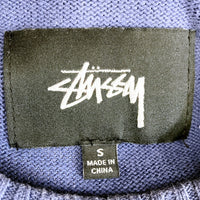 STUSSY ステューシー グラデーション コットンセーター ブルーxパープル sizeS 瑞穂店