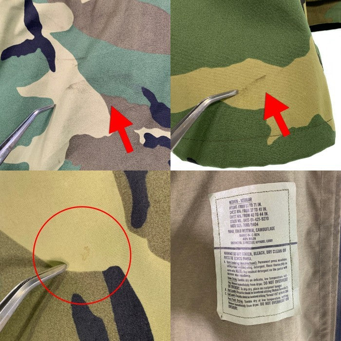90’s U.S.ARMY 米軍 ECWCS ゴアテックス ミリタリーパーカ ウッドランドカモ 94年 Size M-R 福生店