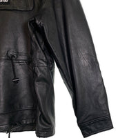 SUPREME シュプリーム 18AW Leather Anorak Jacket レザーアノラック ジャケット 羊革 ブラック Size L 福生店