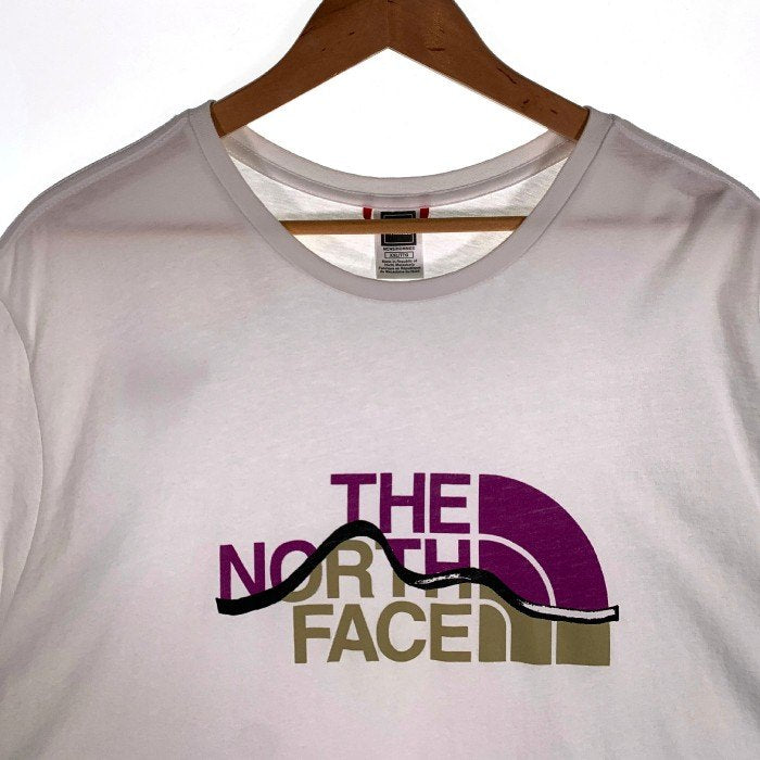 THE NORTH FACE ノースフェイス マウンテンライン プリントTシャツ ホワイト 7X1N US企画 Size XXL 福生店