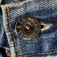 90's Levi's リーバイス 201 ボタン裏555 シンチバック ボタンフライ 赤耳 青耳 セルビッチ デニムパンツ 20201-0020 USA製 Size W34 L36 福生店