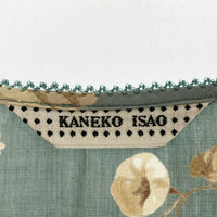 KANEKO ISAO カネコイサオ 花柄ノースリーブギャザーワンピース ブルー size- 瑞穂店